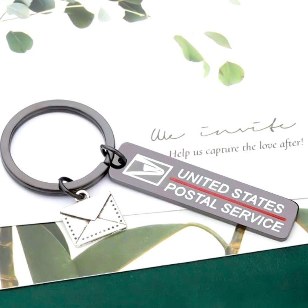 Post Office Keychain Postman Gift Postal Jewelry Gifts for Postal Staff